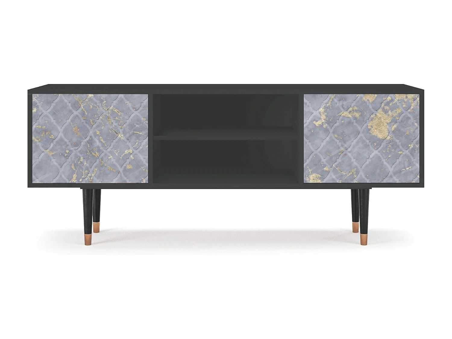 TV-Möbel - 170х69х48 cm - T2 - Golden Smoke, Anthrazit