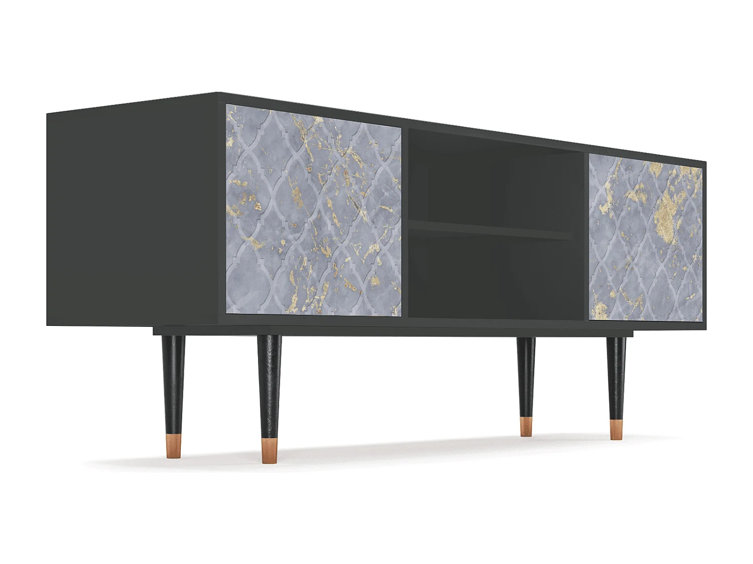 TV-Möbel - 170х69х48 cm - T2 - Golden Smoke, Anthrazit