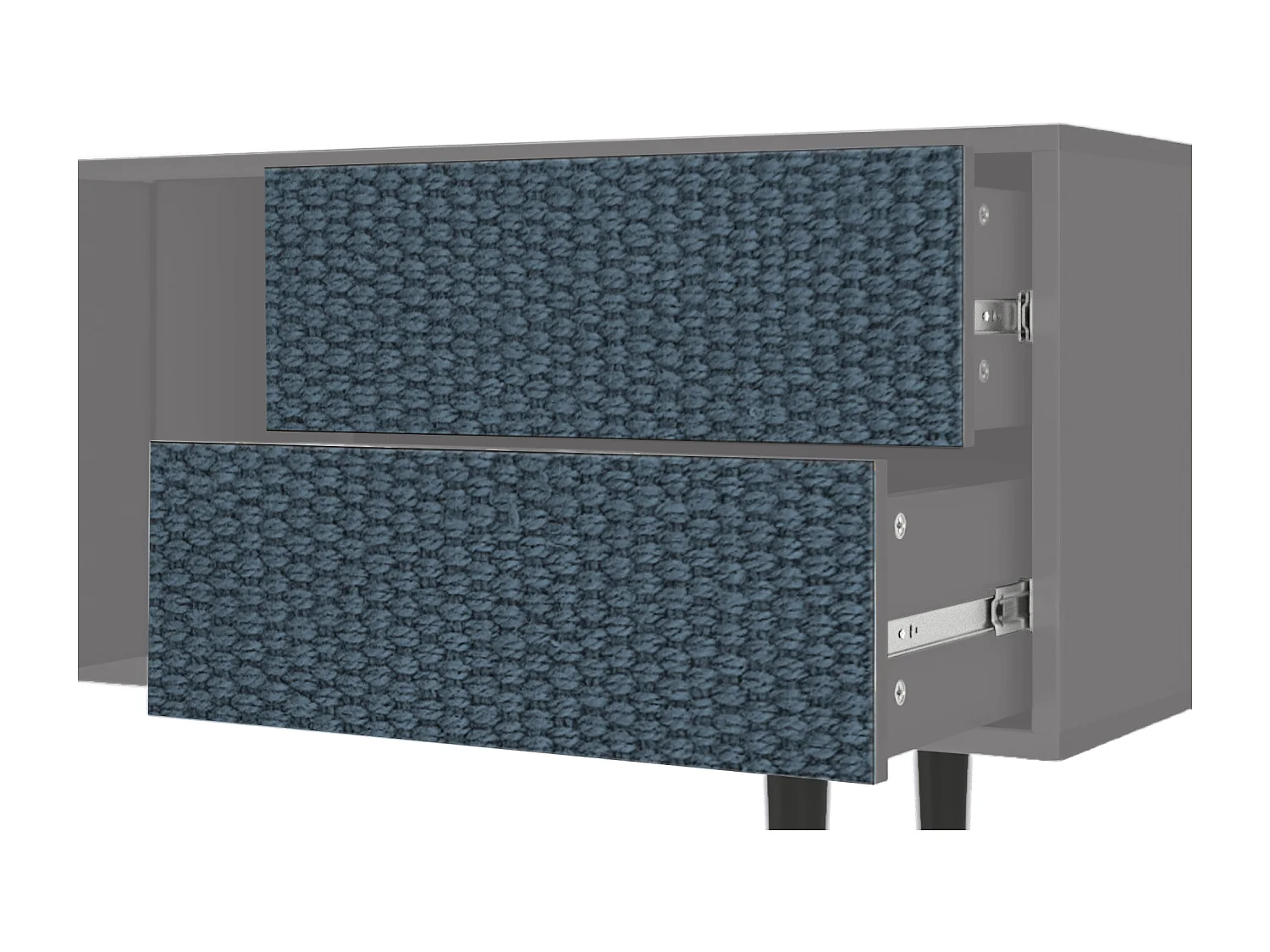 Meuble TV - 170х69х48 cm - T1 - Knitted Pattern, Gris