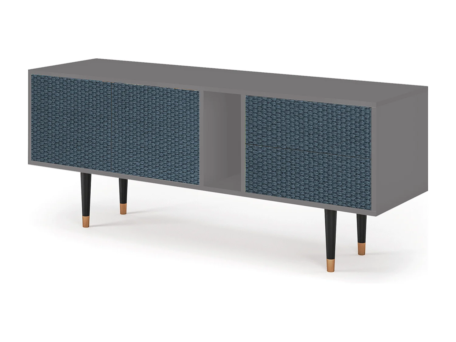 TV-Möbel - 170х69х48 cm - T1 - Knitted Pattern, Grau