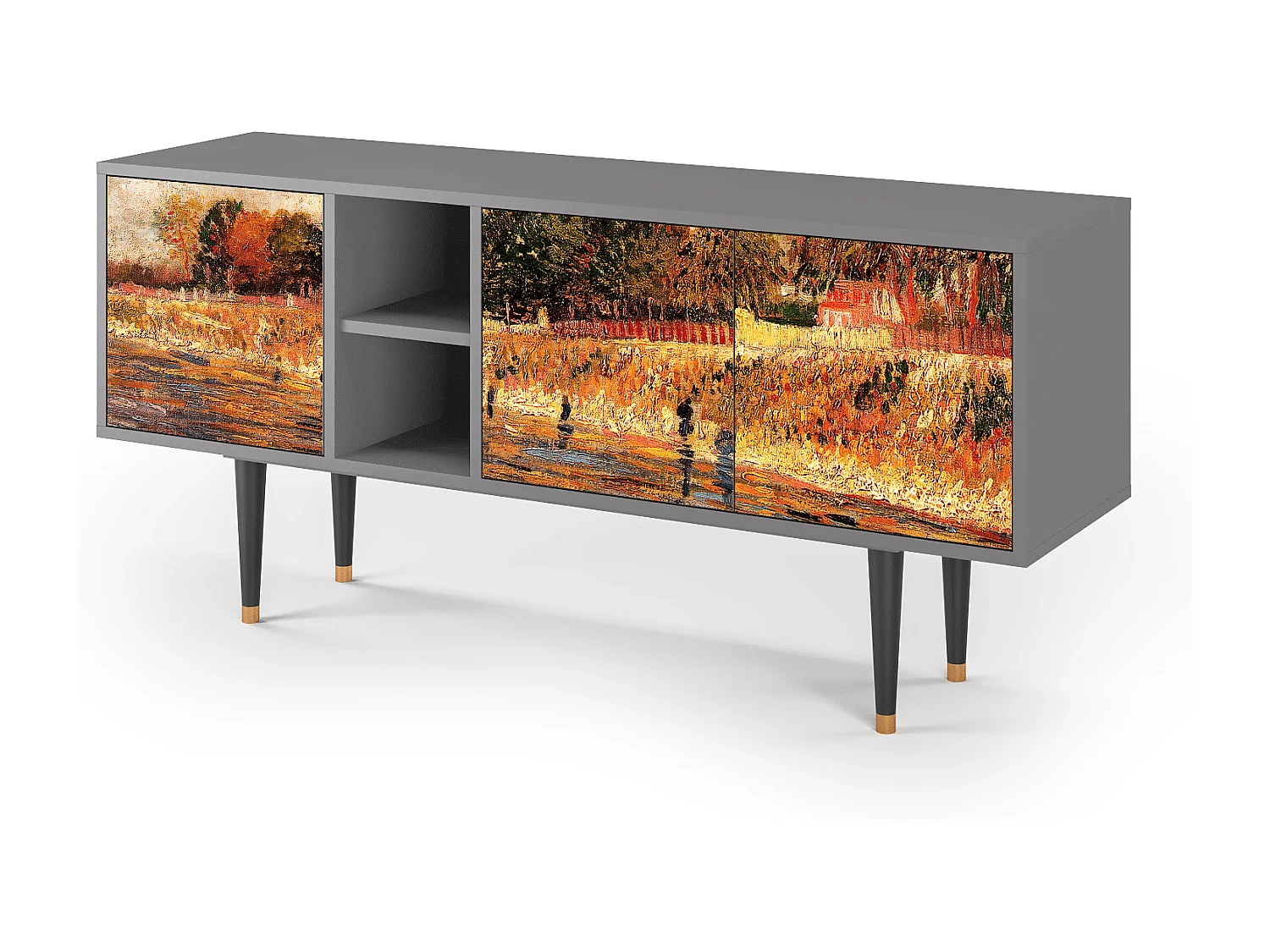 Mobile TV - 150х69х41 cm - T5 - The Banks, Grigio