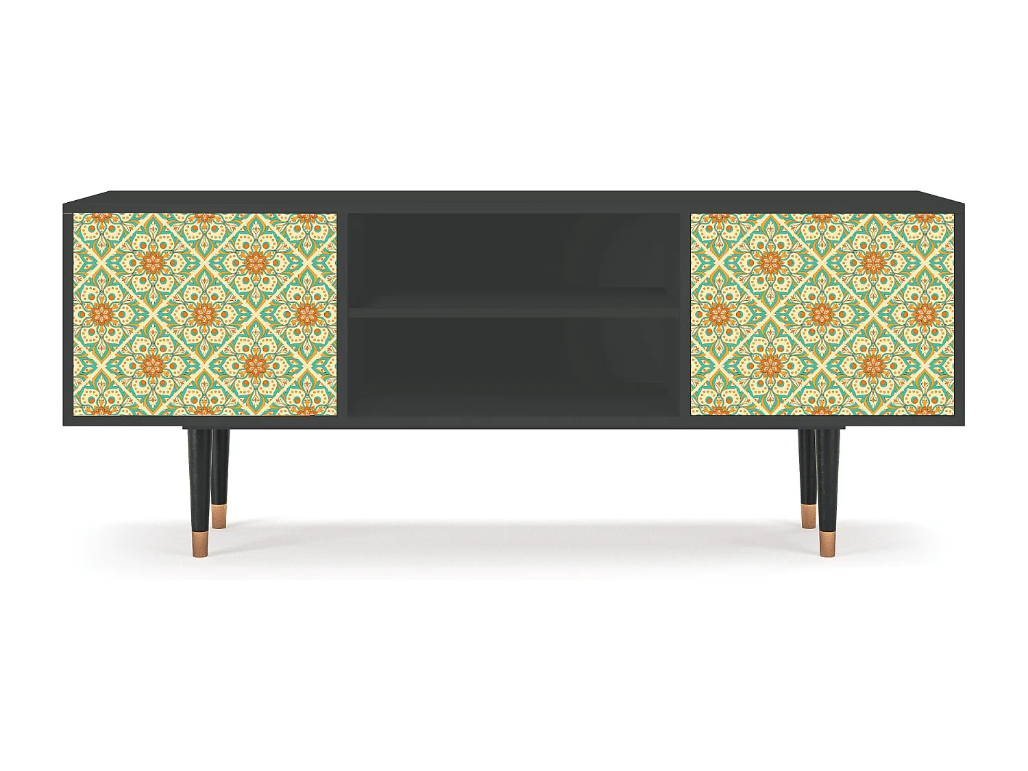 Meuble TV - 170х69х48 cm - T2 - Hindu Daisy, Anthracite