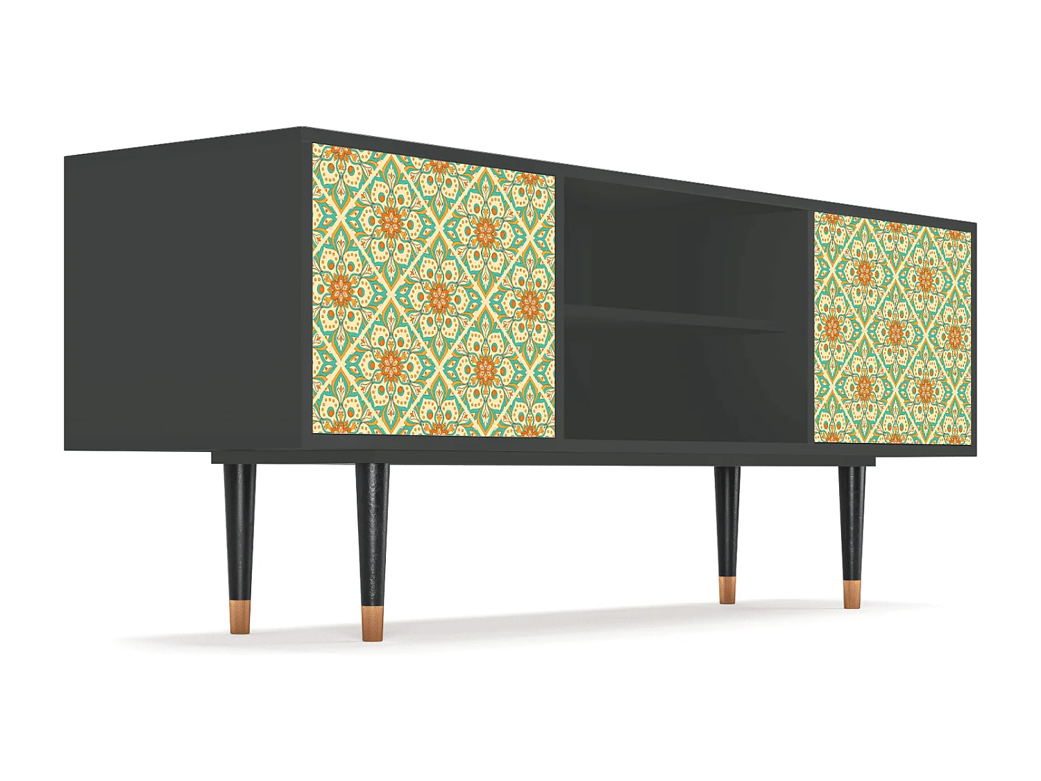 Meuble TV - 170х69х48 cm - T2 - Hindu Daisy, Anthracite