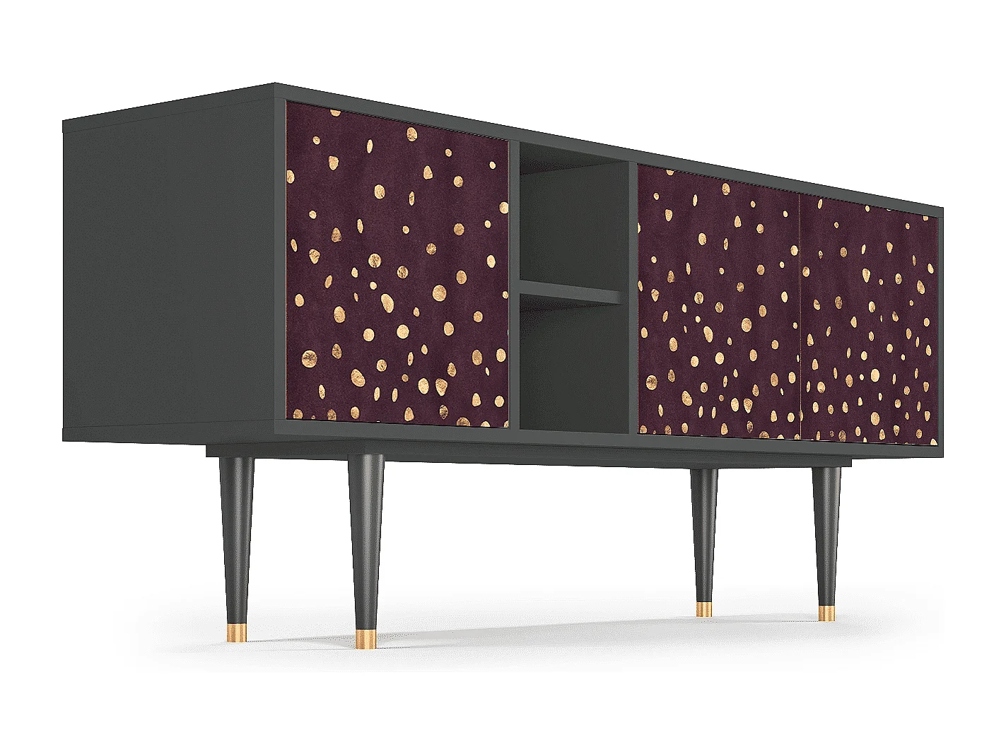 TV-Möbel - 150х69х41 cm - T5 - Glowworms, Anthrazit