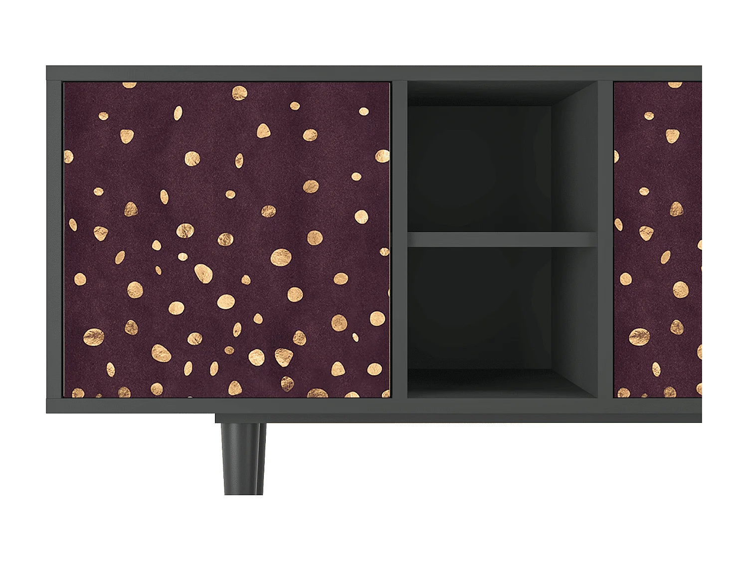 TV-Möbel - 150х69х41 cm - T5 - Glowworms, Anthrazit