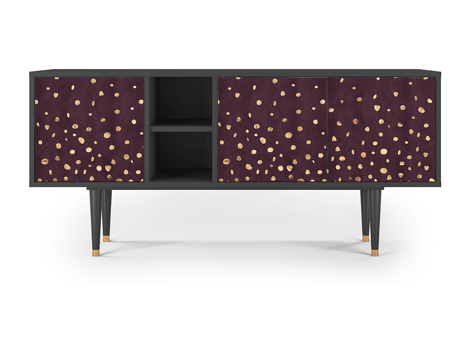 TV-Möbel - 150х69х41 cm - T5 - Glowworms, Anthrazit