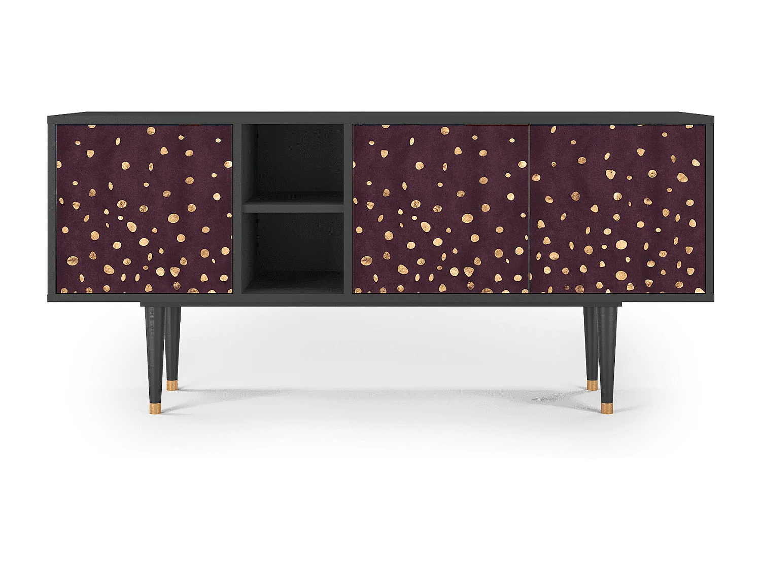 TV-meubel - 150х69х41 cm - T5 - Glowworms, Antraciet