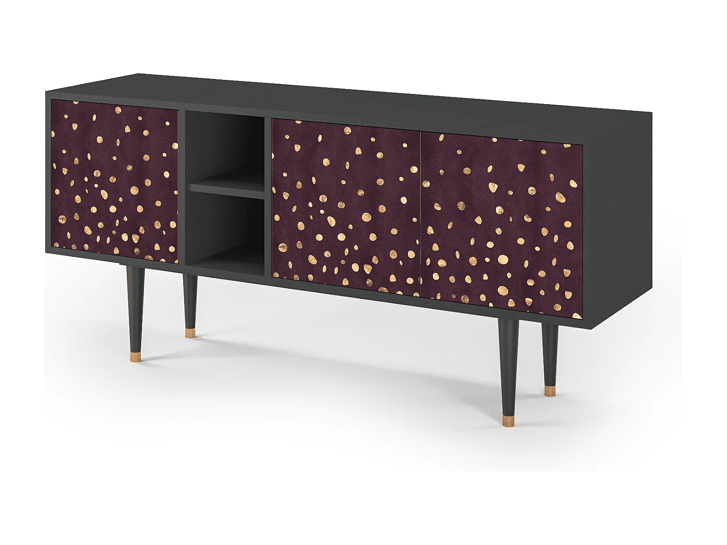 TV-meubel - 150х69х41 cm - T5 - Glowworms, Antraciet