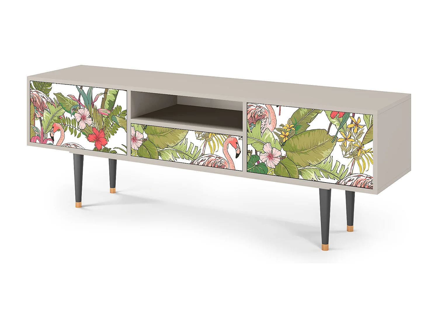 Meuble TV - 170х59х41 cm - T6 - Sweet Flamingo, Sable