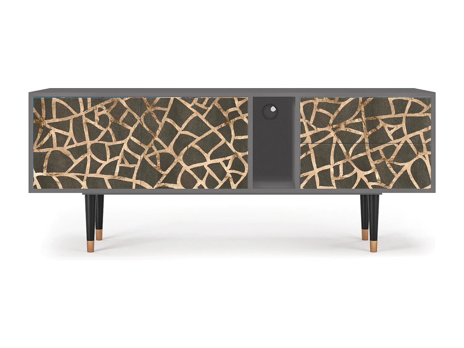 Meuble TV - 170х69х48 cm - T1 - Enlarged Leaf, Gris