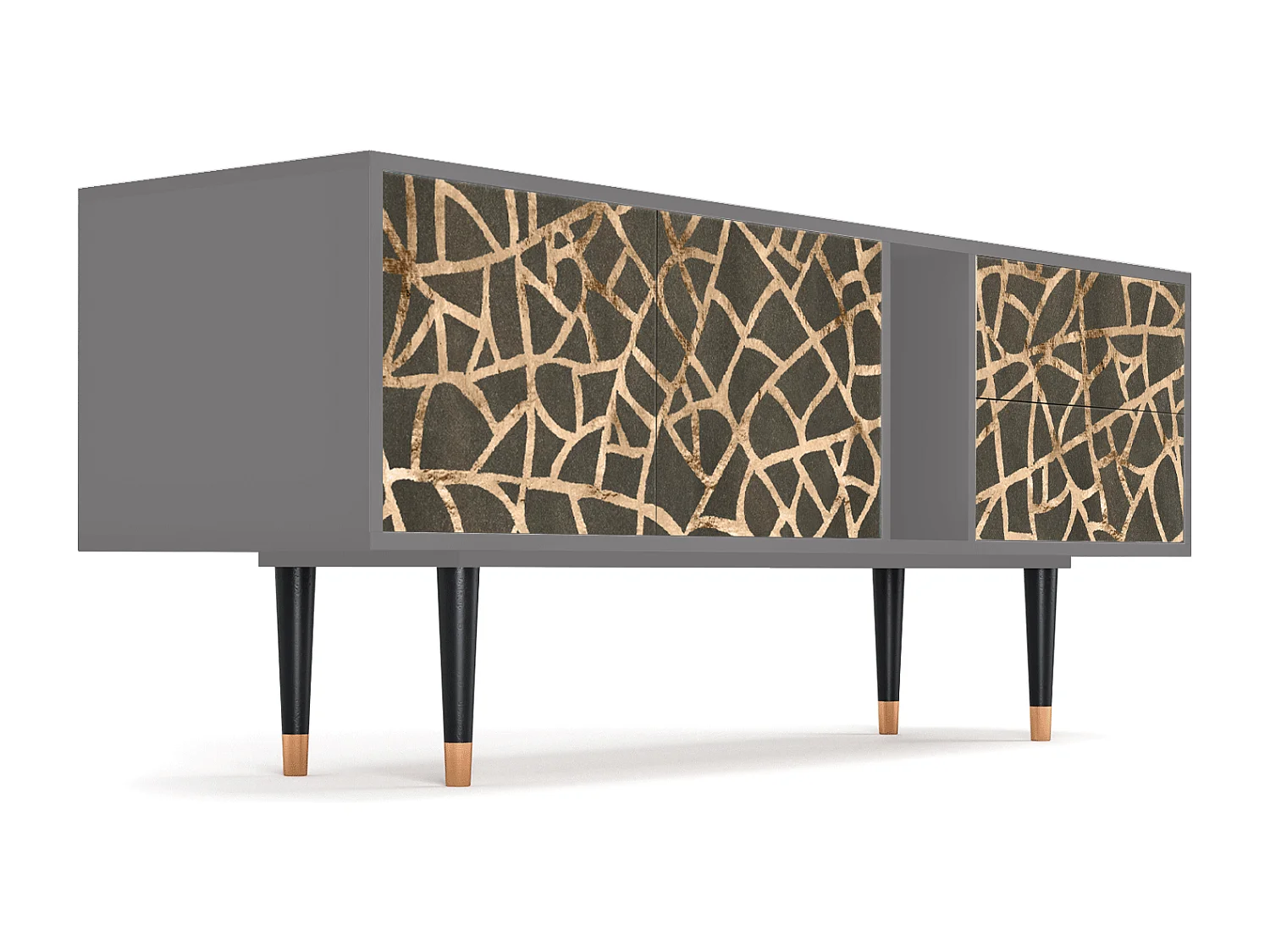 Mueble de TV - 170х69х48 cm - T1 - Enlarged Leaf, Gris