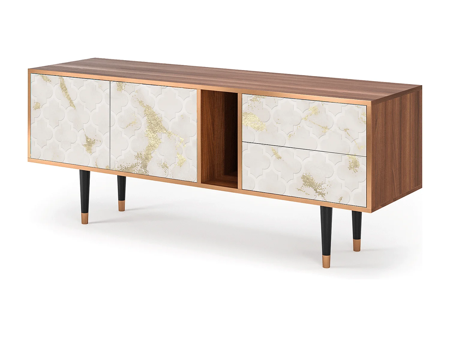 Meuble TV - 170х69х48 cm - T1 - Sahara desert, Noyer