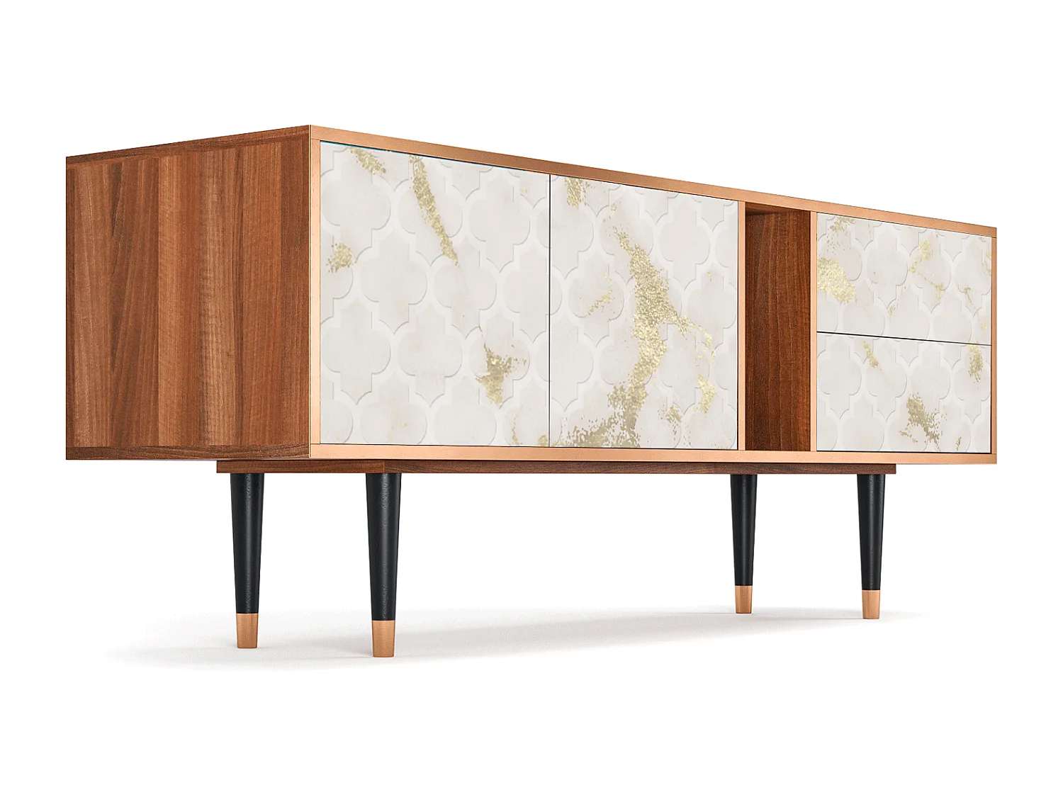 Meuble TV - 170х69х48 cm - T1 - Sahara desert, Noyer