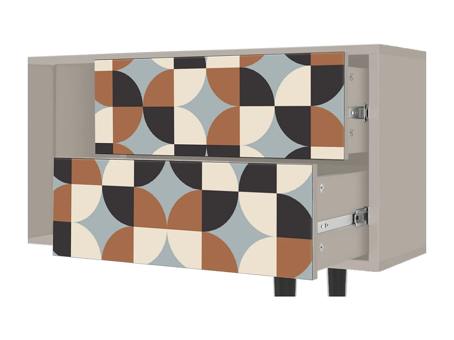 Szafka RTV - 170х69х48 cm - T1 - Brown Sensation, Piaskowy