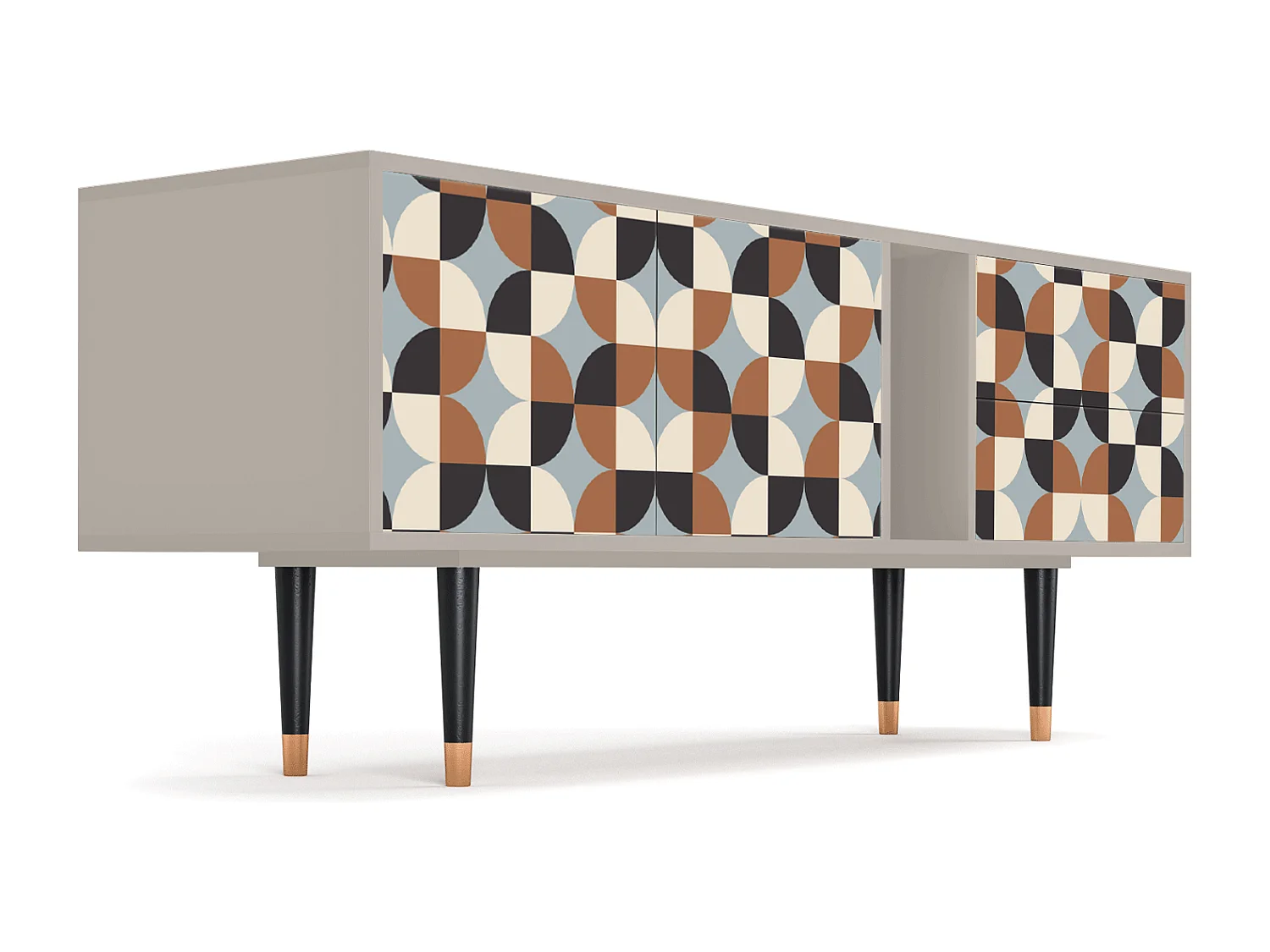 Szafka RTV - 170х69х48 cm - T1 - Brown Sensation, Piaskowy