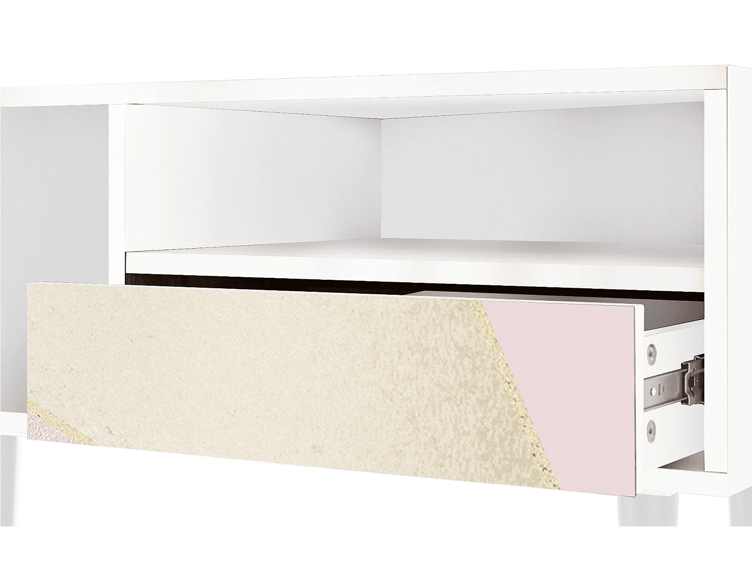 Meuble TV - 115х59х48 cm - T3 - Cosmopolitan Diva, Blanc