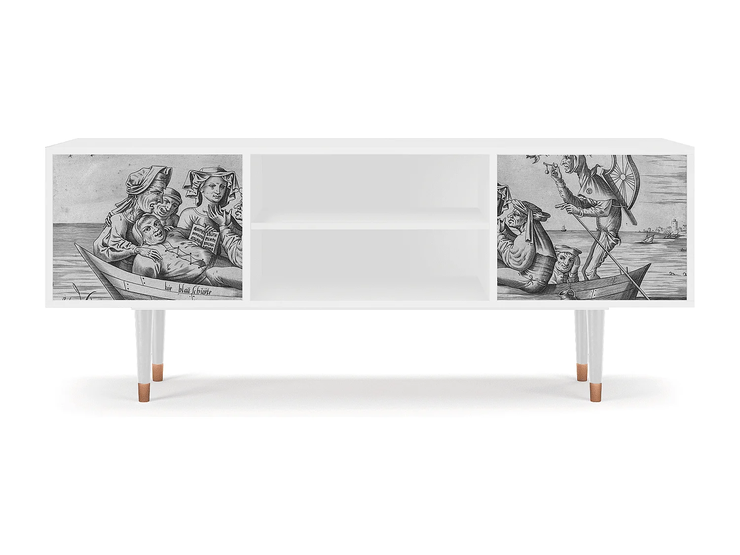 Meuble TV - 170х69х48 cm - T2 - Blau Schuyte, Blanc