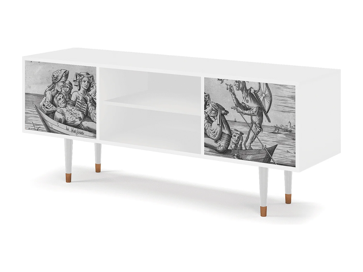 Meuble TV - 170х69х48 cm - T2 - Blau Schuyte, Blanc