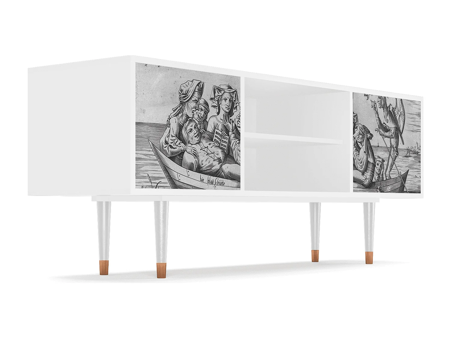 Meuble TV - 170х69х48 cm - T2 - Blau Schuyte, Blanc