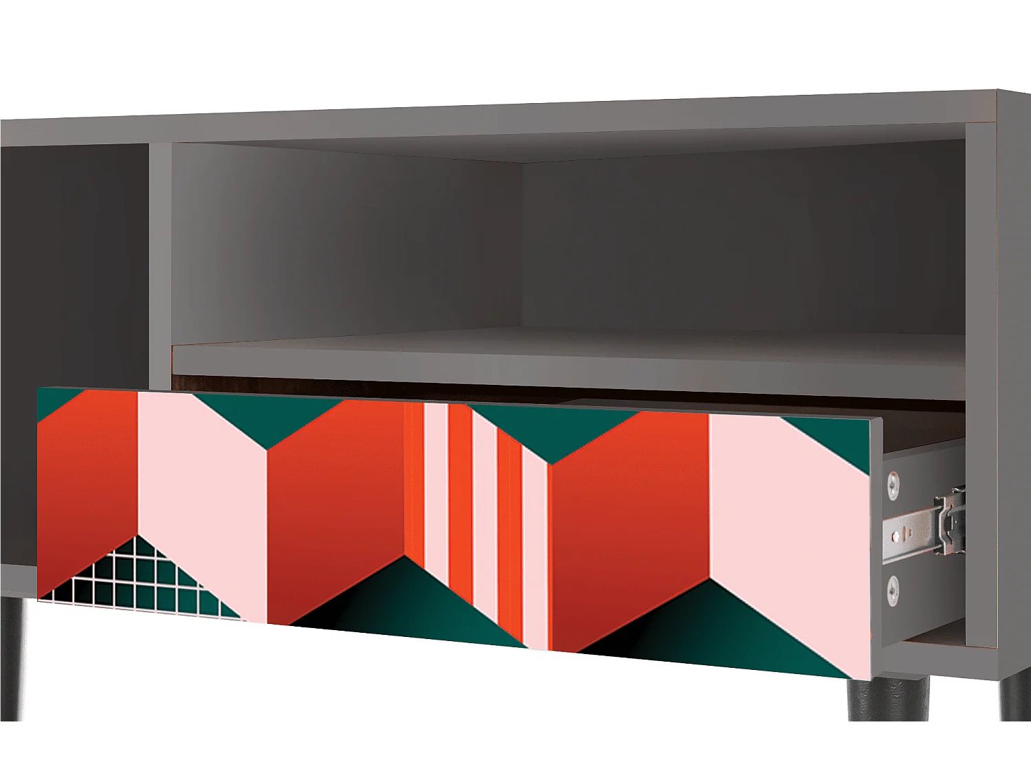 Mueble de TV - 115х59х48 cm - T3 - Pepsi-Cola, Gris