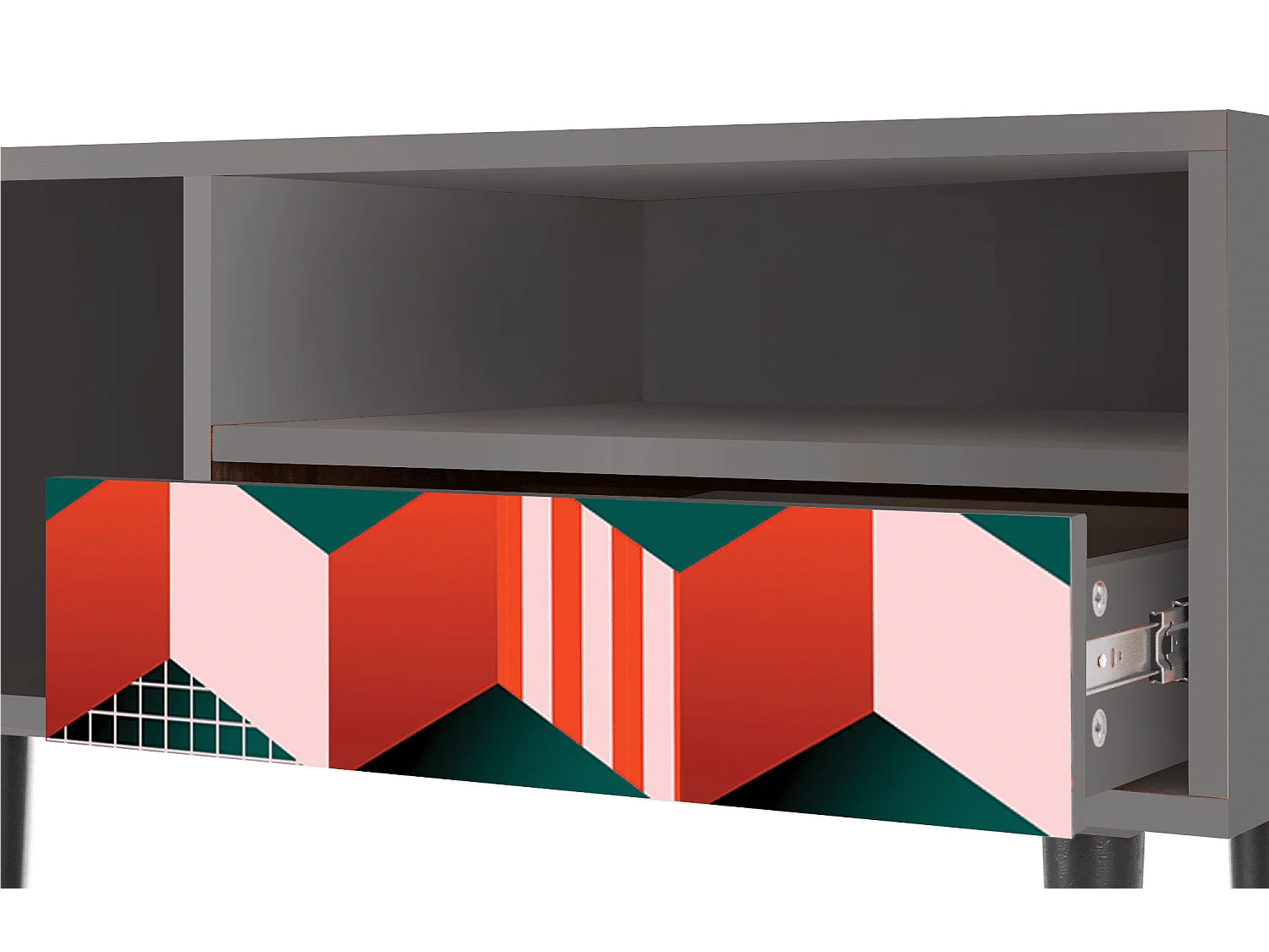 Meuble TV - 115х59х48 cm - T3 - Pepsi-Cola, Gris