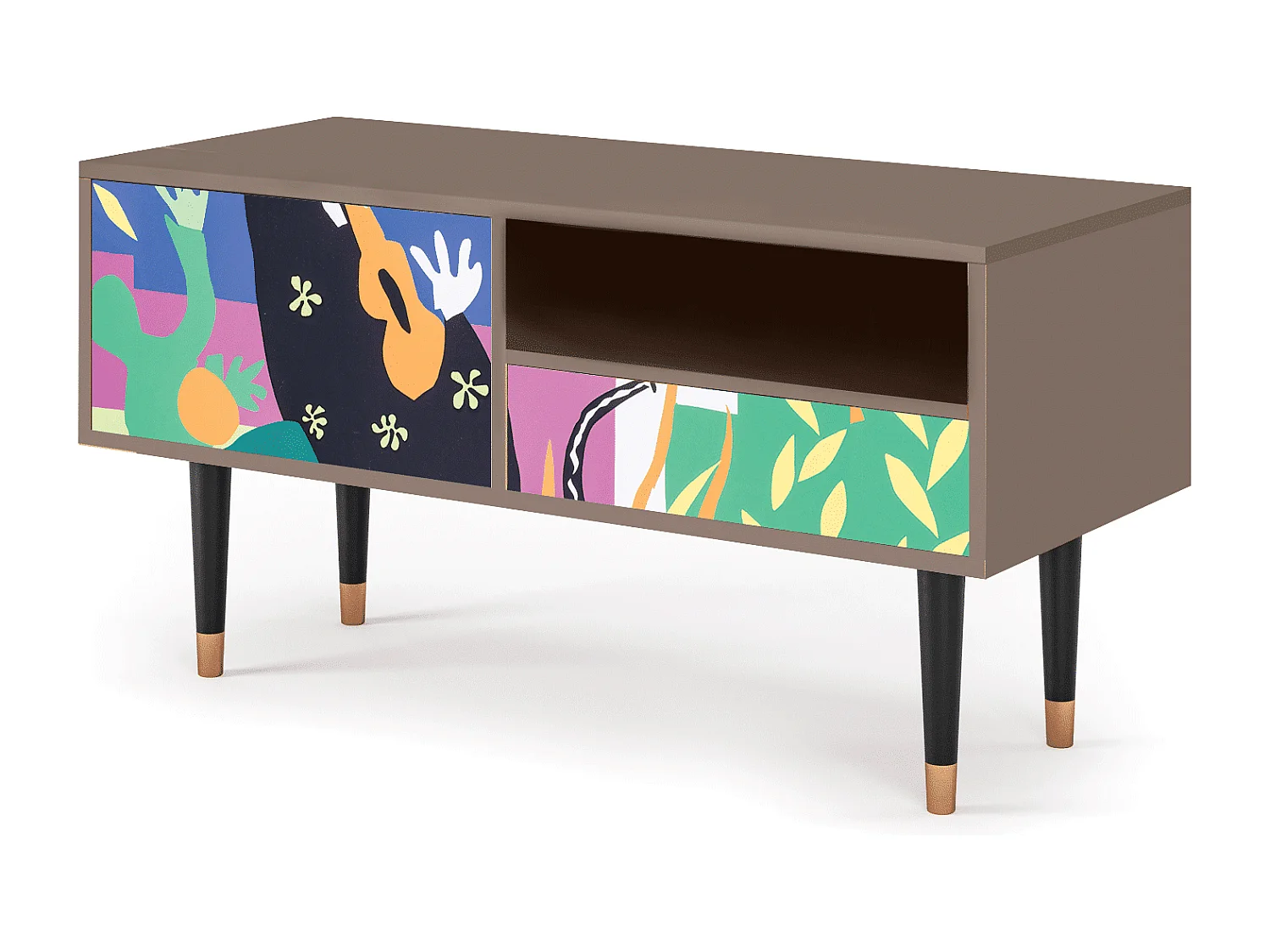 Mueble de TV - 115х59х48 cm - T3 - La Tristesse du Roi, Latte