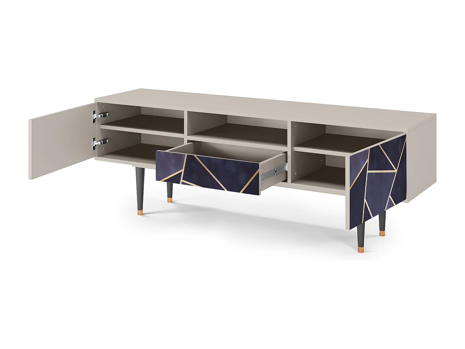 Meuble TV - 170х59х41 cm - T6 - The Amethyst, Sable