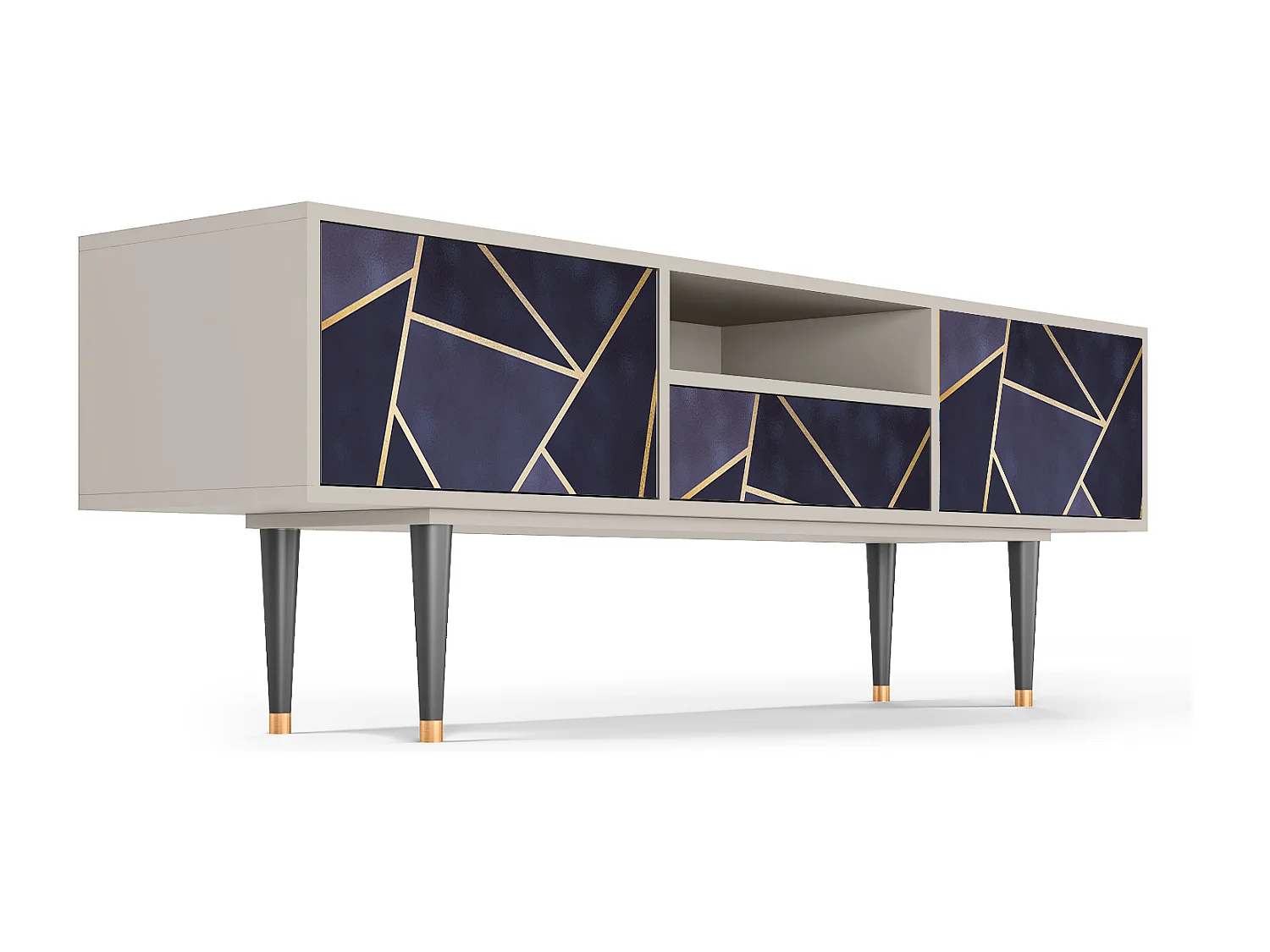 Meuble TV - 170х59х41 cm - T6 - The Amethyst, Sable