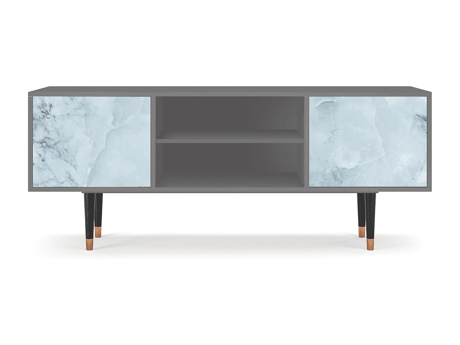 TV-Möbel - 170х69х48 cm - T2 - Glacial Colour, Grau