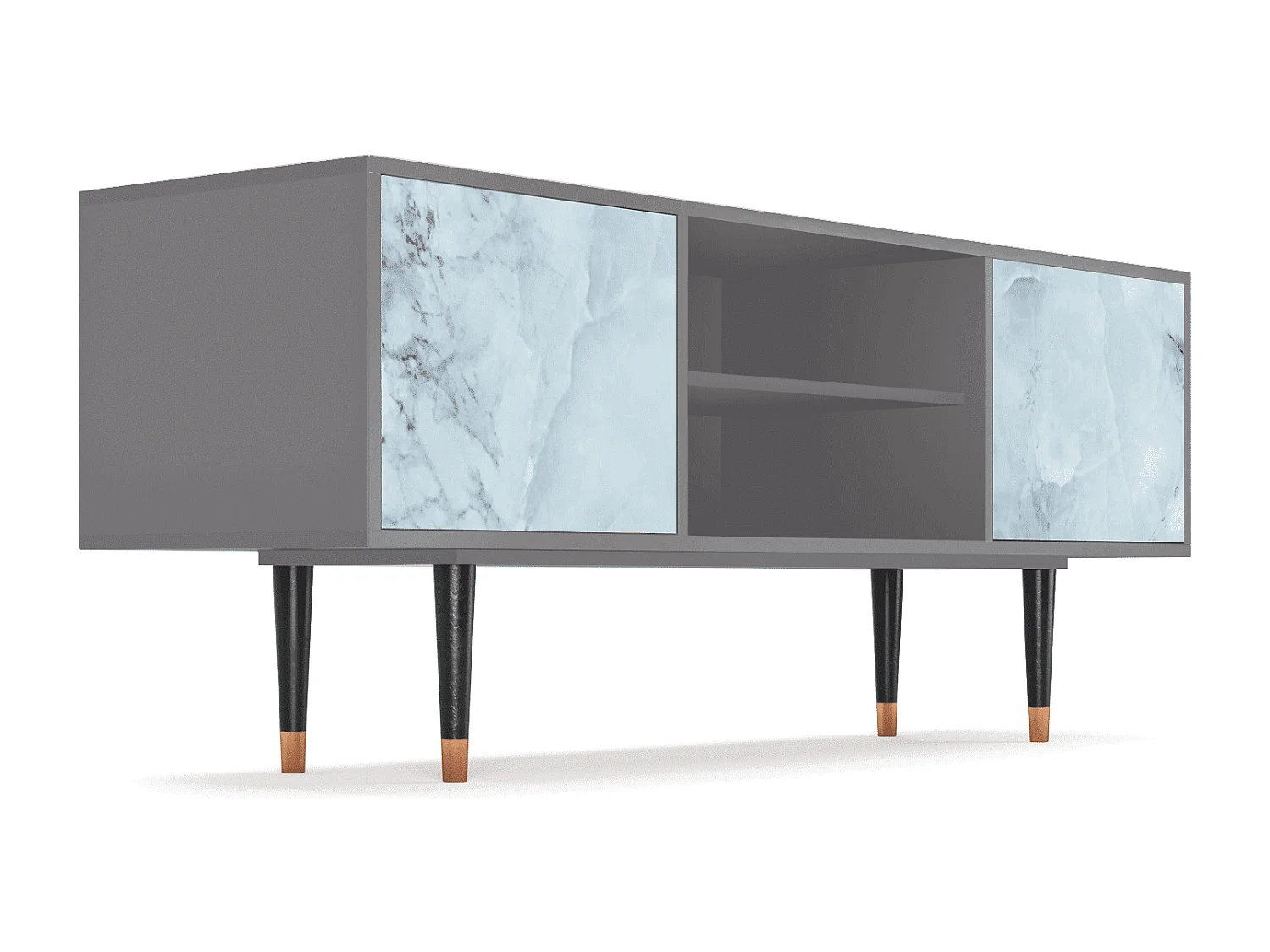 TV-Möbel - 170х69х48 cm - T2 - Glacial Colour, Grau