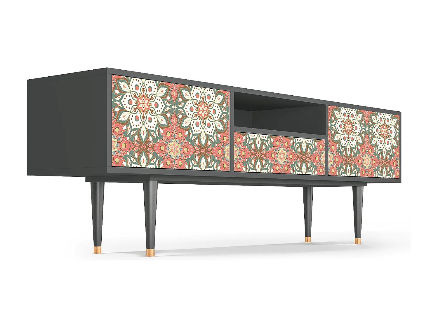 Meuble TV - 170х59х41 cm - T6 - Peach Grove, Anthracite