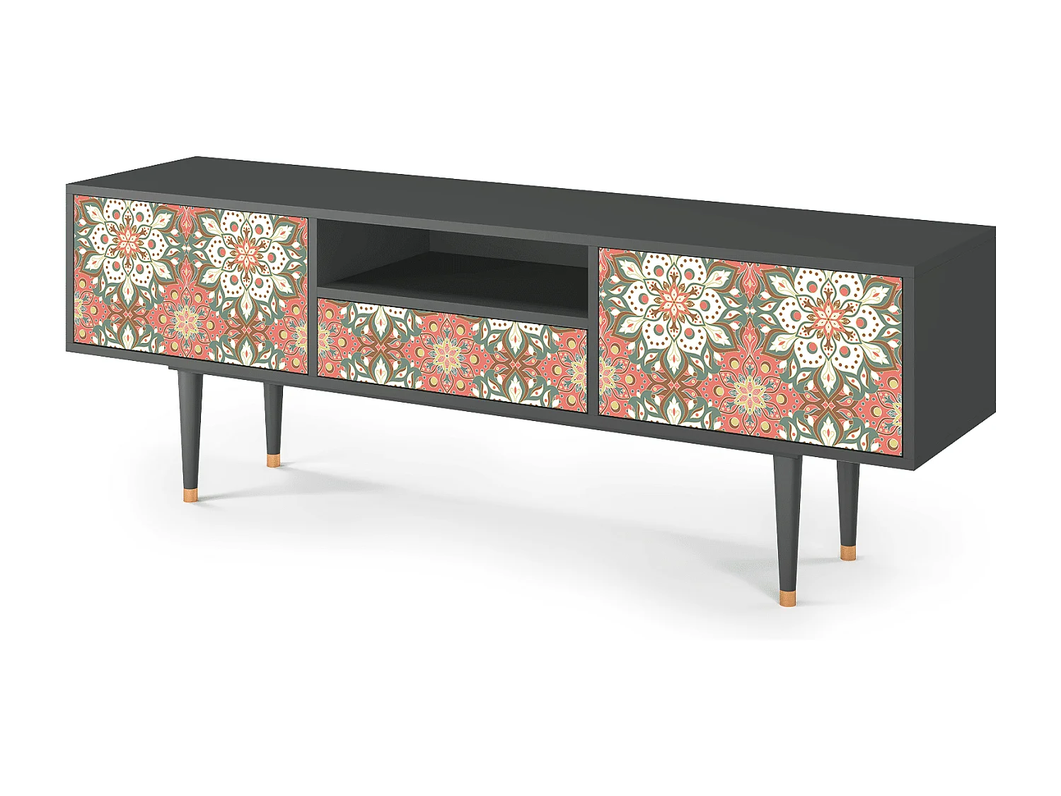 Meuble TV - 170х59х41 cm - T6 - Peach Grove, Anthracite