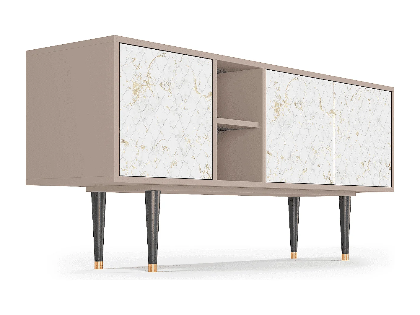 Meuble TV - 150х69х41 cm - T5 - Sweet Cotton, Latte