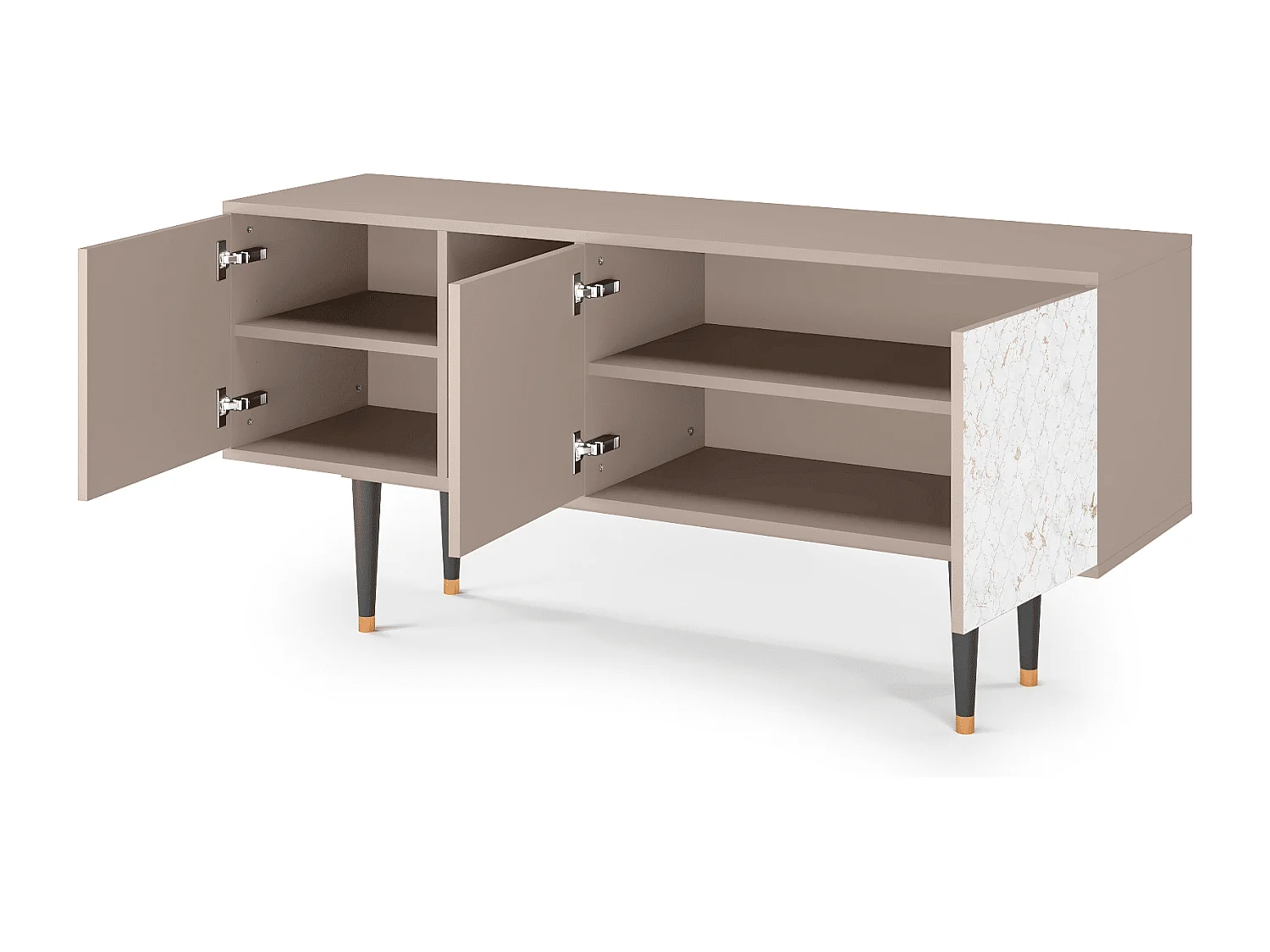 Meuble TV - 150х69х41 cm - T5 - Sweet Cotton, Latte