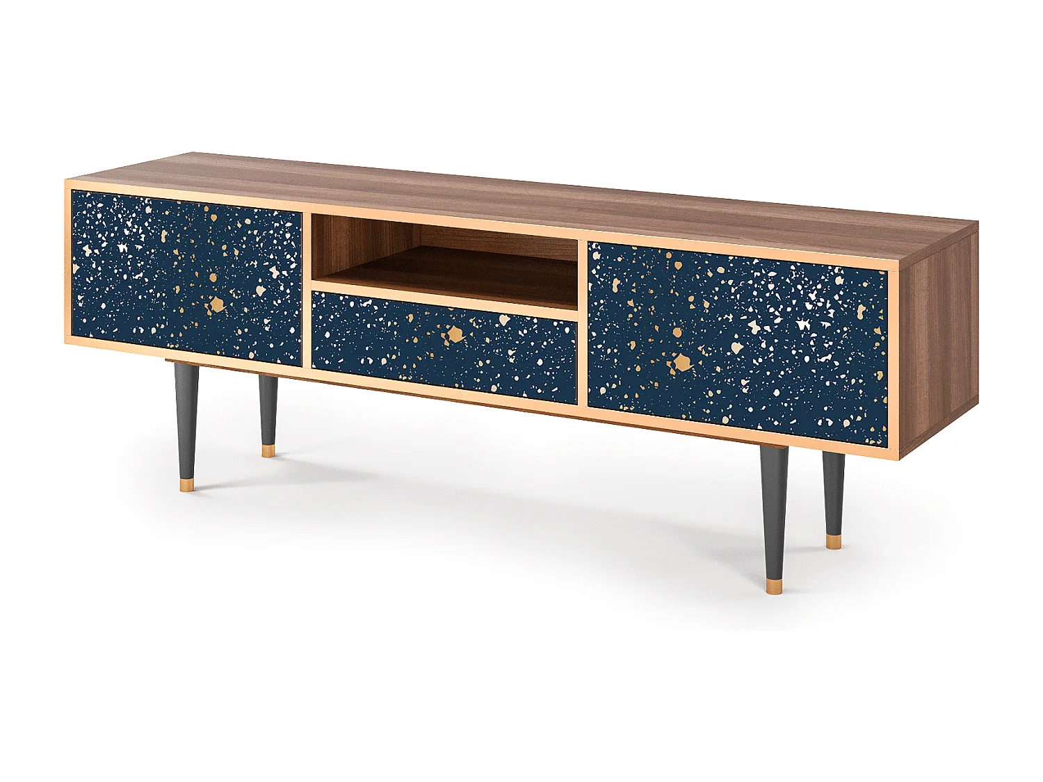 TV-Möbel - 170х59х41 cm - T6 - Starfall, Walnuss