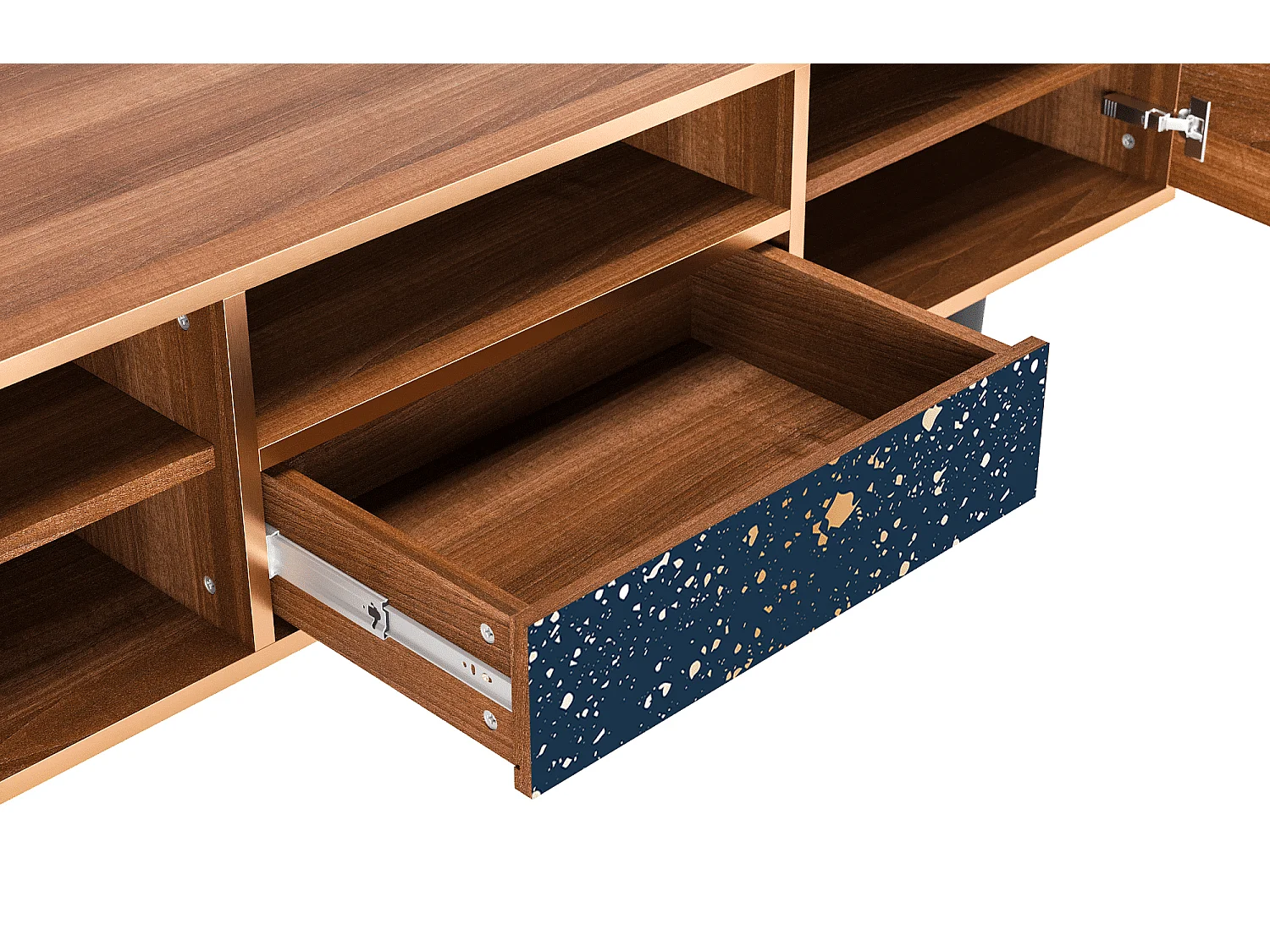 Mobile TV - 170х59х41 cm - T6 - Starfall, Noce