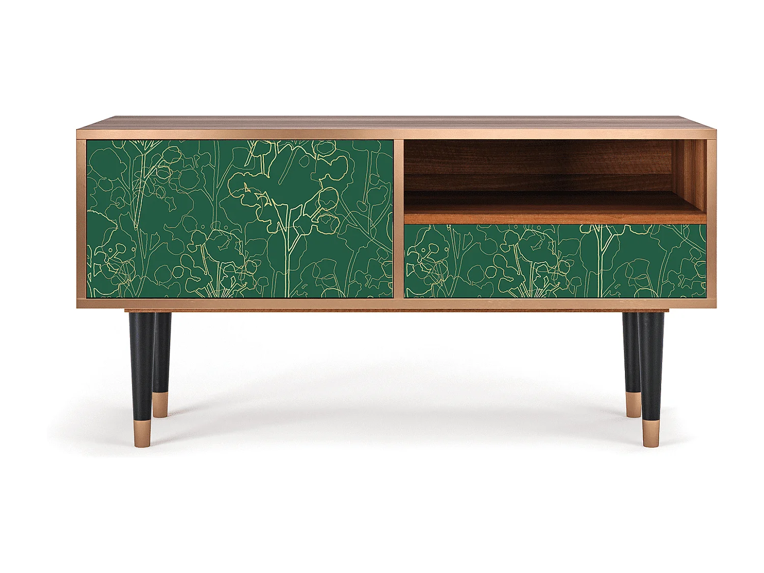 Mobile TV - 115х59х48 cm - T3 - Emerald Forest, Noce