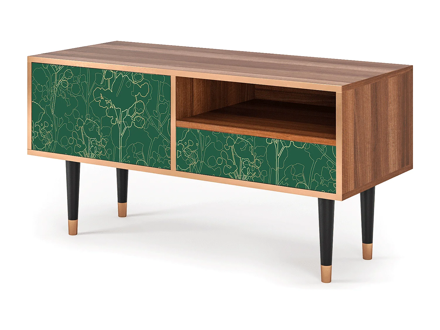 Mobile TV - 115х59х48 cm - T3 - Emerald Forest, Noce