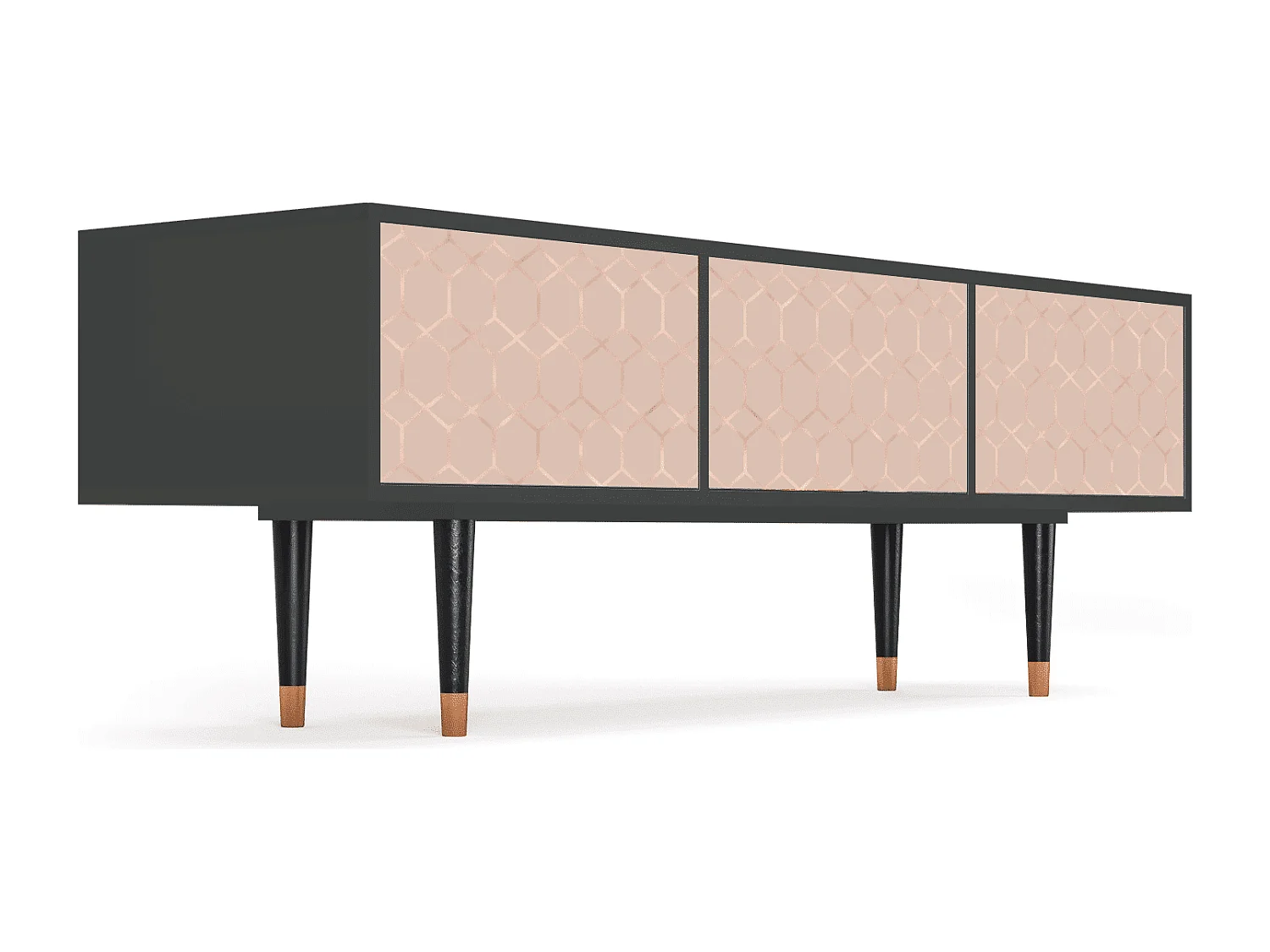 Meuble TV - 170х59х48 cm - T4 - Rose Honeycomb, Anthracite