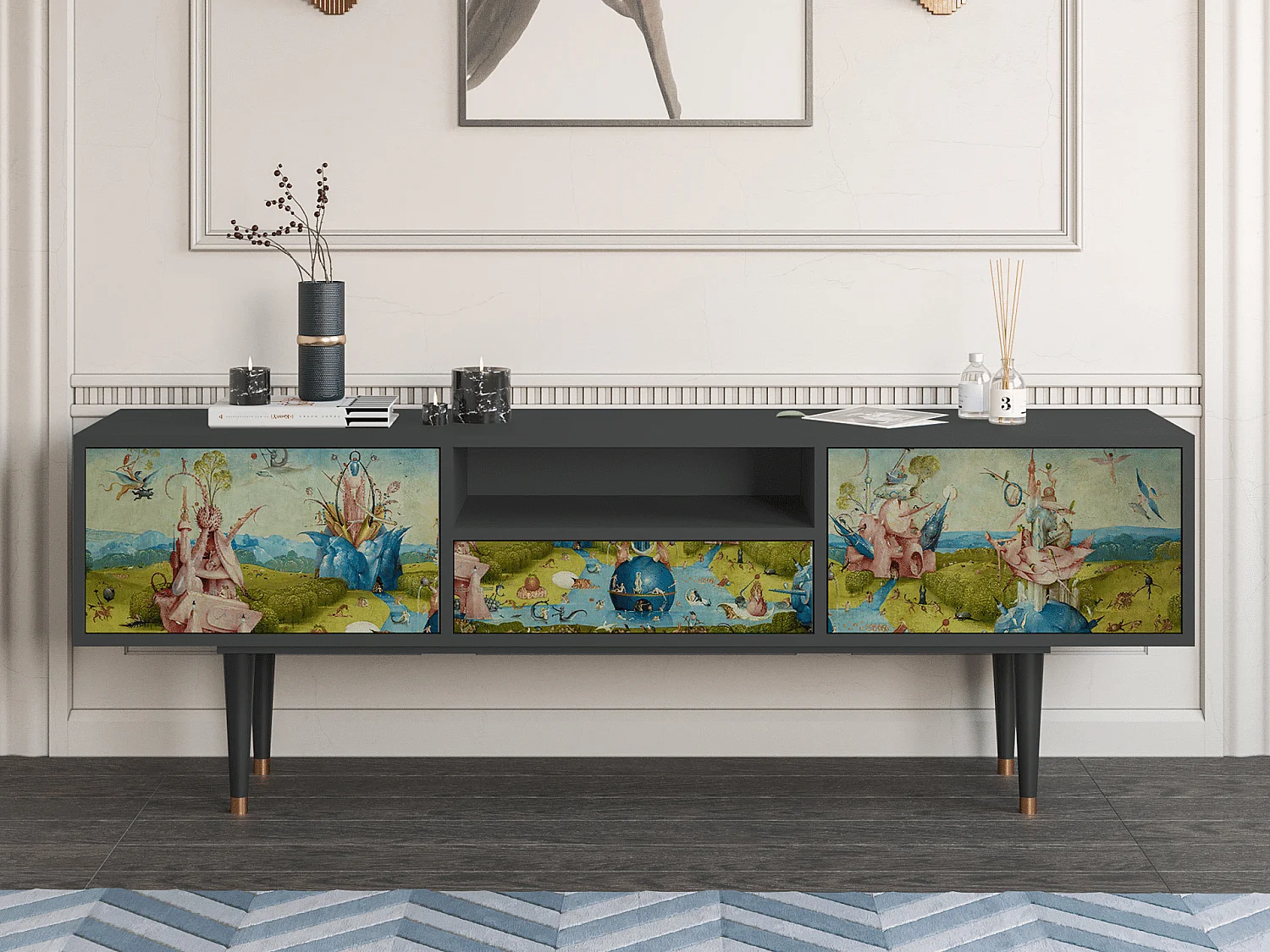 Meuble TV - 170х59х41 cm - T6 - The Garden 2 by Bosch, Anthracite