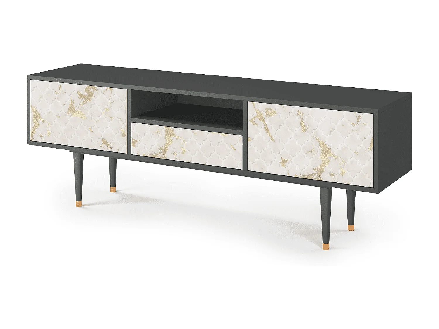 Mueble de TV - 170х59х41 cm - T6 - Sahara desert, Antracite