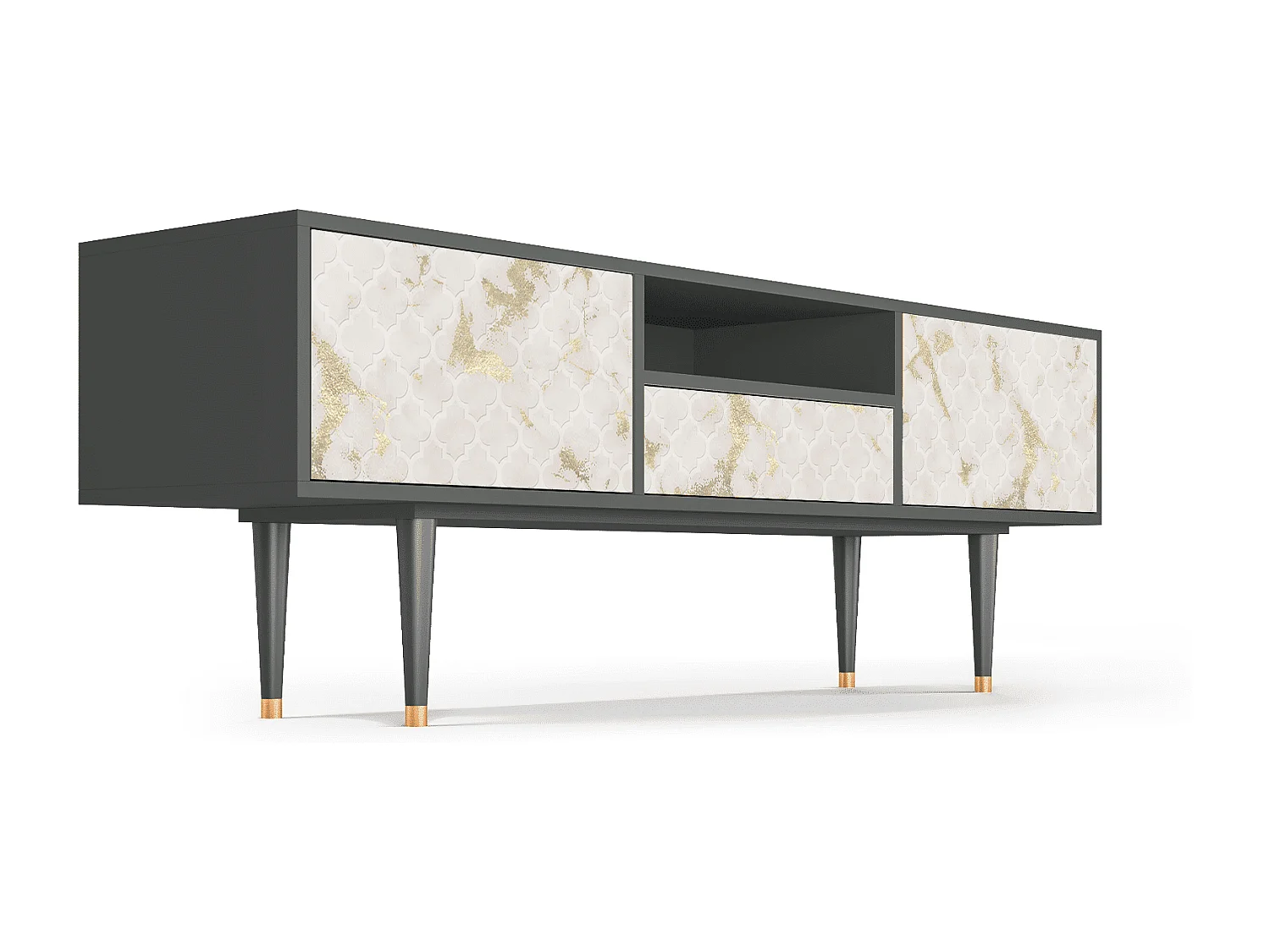 Mueble de TV - 170х59х41 cm - T6 - Sahara desert, Antracite