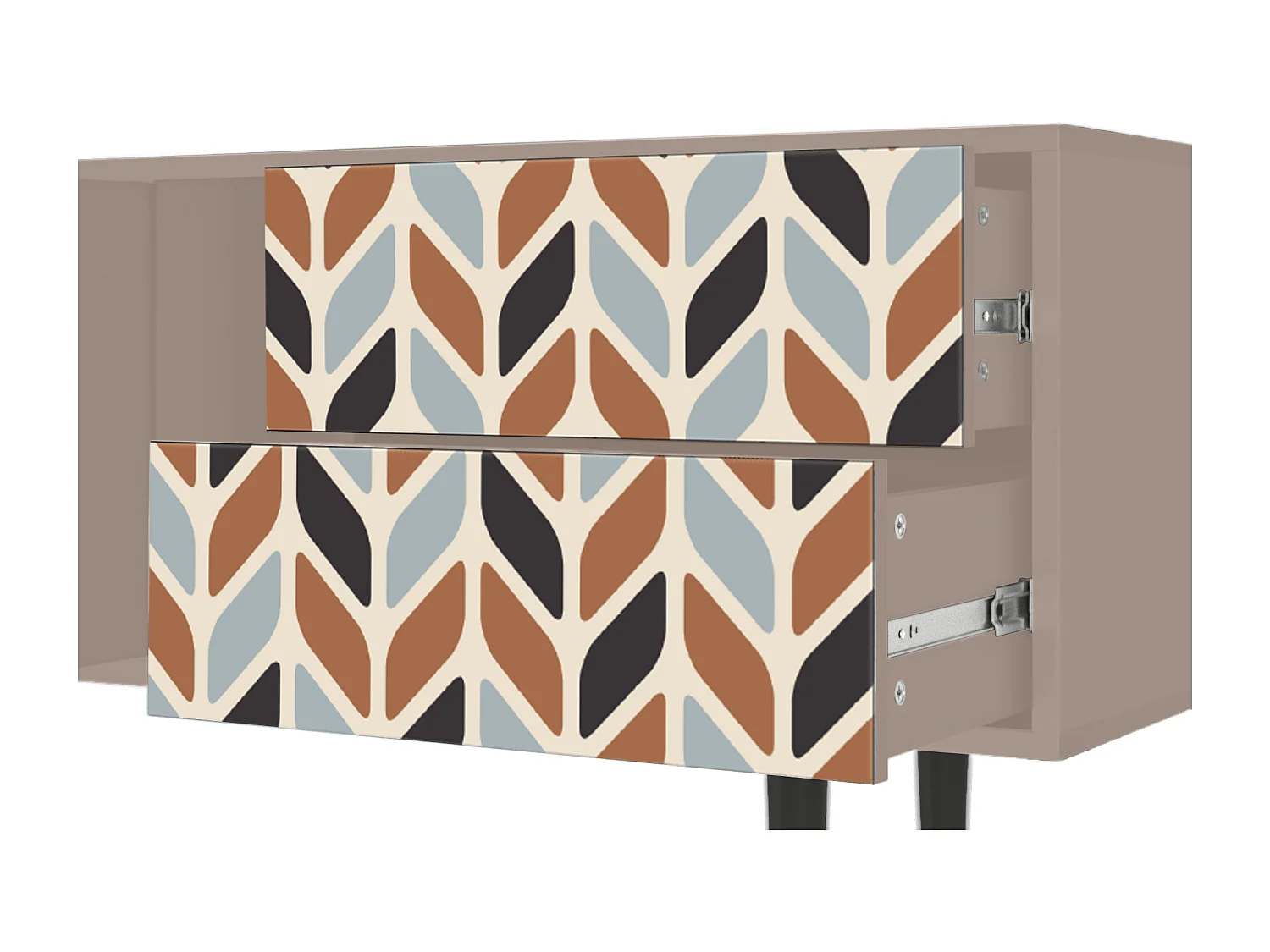 Mueble de TV - 170х69х48 cm - T1 - Beige Laure, Latte