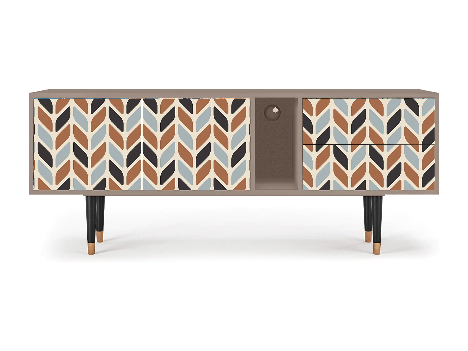 Meuble TV - 170х69х48 cm - T1 - Beige Laure, Latte