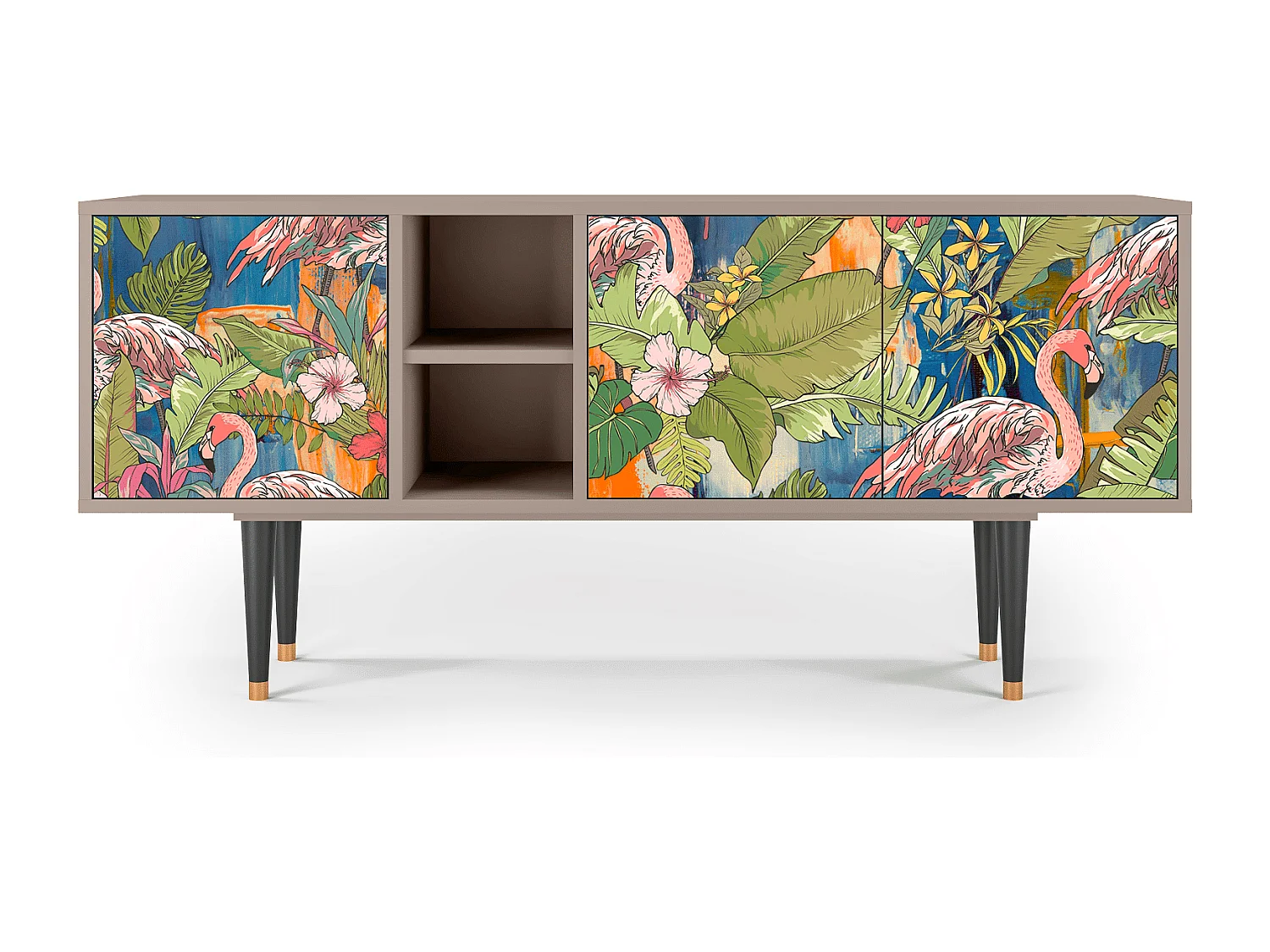 Meuble TV - 150х69х41 cm - T5 - Sweet Flamingo, Latte