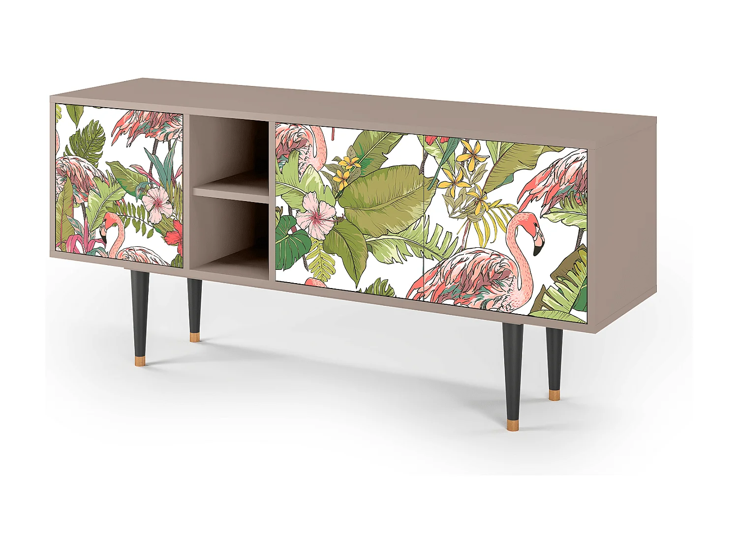 Meuble TV - 150х69х41 cm - T5 - Sweet Flamingo, Latte