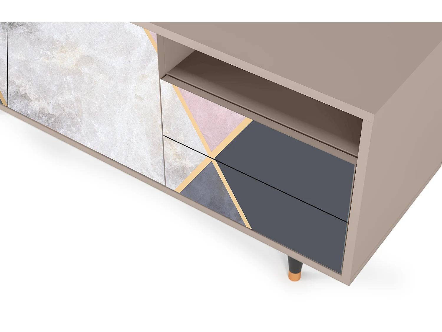 Meuble TV - 125х56х41 cm - T7 - Ideal Harmony, Latte