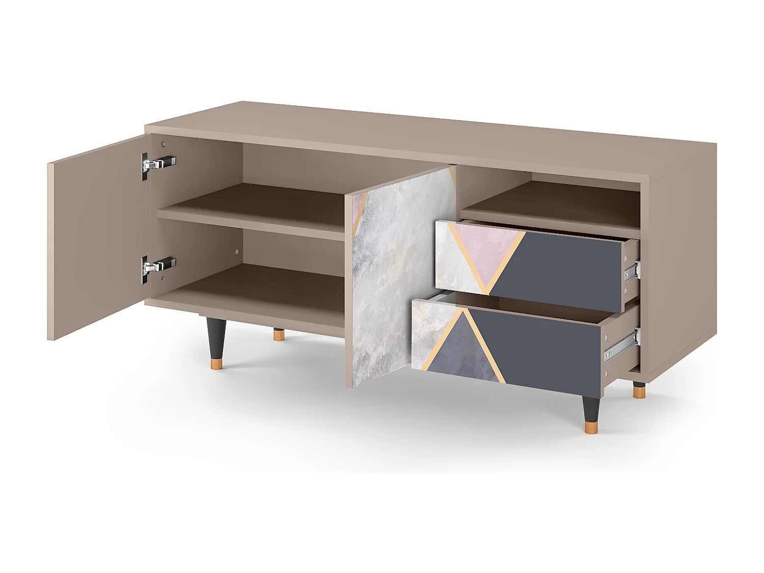 Meuble TV - 125х56х41 cm - T7 - Ideal Harmony, Latte