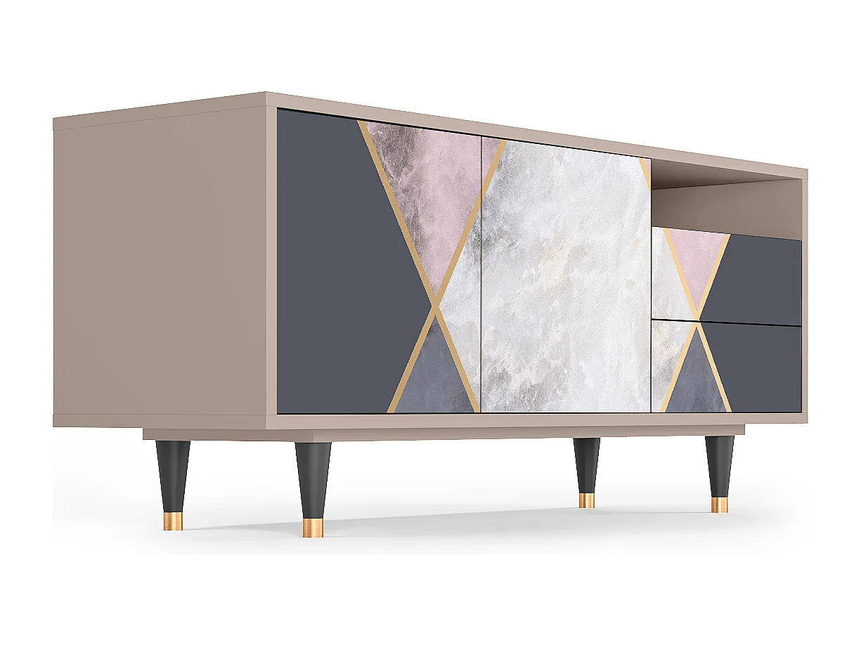 TV-meubel - 125х56х41 cm - T7 - Ideal Harmony, Latte