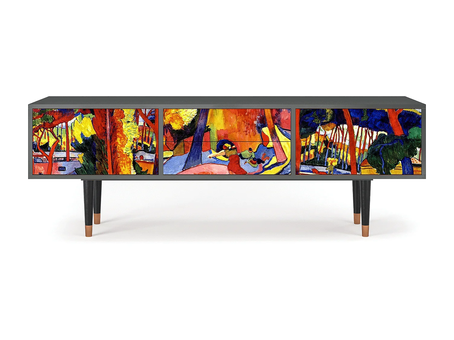 Mueble de TV - 170х59х48 cm - T4 - The Turning Road, Antracite